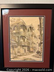 MaxSold Auction: Vintage Framed Art: ROYAL STREET FRENCH QUARTER NEW ORLEANS BY MALCOLM PAUL NEWMAN - San Jose (California, USA) SELLER MANAGED Estate Sale Online Auction - South 16th Street