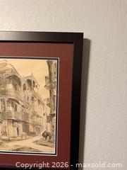 MaxSold Auction: Vintage Framed Art: ROYAL STREET FRENCH QUARTER NEW ORLEANS BY MALCOLM PAUL NEWMAN - San Jose (California, USA) SELLER MANAGED Estate Sale Online Auction - South 16th Street