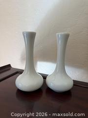 MaxSold Auction: Vintage H. F. COORS China Chefsware White Bud Vases #247 - San Jose (California, USA) SELLER MANAGED Estate Sale Online Auction - South 16th Street