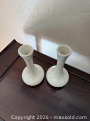 MaxSold Auction: Vintage H. F. COORS China Chefsware White Bud Vases #247 - San Jose (California, USA) SELLER MANAGED Estate Sale Online Auction - South 16th Street