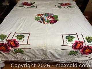 MaxSold Auction: Vintage Handmade Embroidered Top Sheet - San Jose (California, USA) SELLER MANAGED Estate Sale Online Auction - South 16th Street