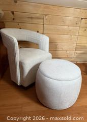 MaxSold Auction: Vintage Modernist Ottoman - San Jose (California, USA) SELLER MANAGED Estate Sale Online Auction - South 16th Street