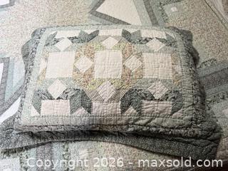 MaxSold Auction: Vintage Star Handmade Multi-Pattern Floral Quilt Bedset - San Jose (California, USA) SELLER MANAGED Estate Sale Online Auction - South 16th Street