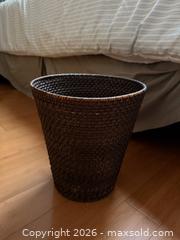 MaxSold Auction: Vintage Woven Rattan Powder Room Basket - San Jose (California, USA) SELLER MANAGED Estate Sale Online Auction - South 16th Street