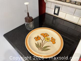 MaxSold Auction: Vintage Yamaka Stoneware Continental Lavington Ceramic Floral Plate & Vintage Gemco Glass Nut Chopper - San Jose (California, USA) SELLER MANAGED Estate Sale Online Auction - South 16th Street