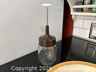 MaxSold Auction: Vintage Yamaka Stoneware Continental Lavington Ceramic Floral Plate & Vintage Gemco Glass Nut Chopper - San Jose (California, USA) SELLER MANAGED Estate Sale Online Auction - South 16th Street