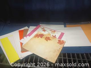 MaxSold Auction: 12 x 12 Inch Assorted Cardstock & Scrapbook Paper - Autumn & Solids - Pacifica (California, USA) SELLER MANAGED Downsizing Online Auction -  Palmetto Avenue (CONDO)