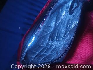 MaxSold Auction: Atlanta Falcons Red Canvas Backpack with Laptop Compartment - Pacifica (California, USA) SELLER MANAGED Downsizing Online Auction -  Palmetto Avenue (CONDO)