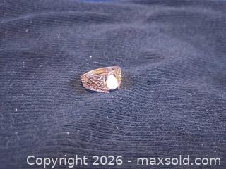 MaxSold Auction: Filigree Vintage-Style white Opal Ring, Stamped 18K - Pacifica (California, USA) SELLER MANAGED Downsizing Online Auction -  Palmetto Avenue (CONDO)