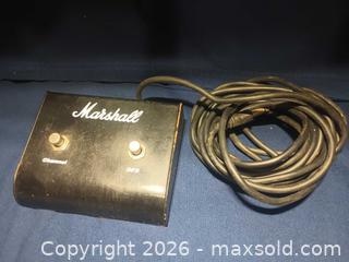 MaxSold Auction: Marshall Dual Footswitch with 1/4-inch TRS Connector - Pacifica (California, USA) SELLER MANAGED Downsizing Online Auction -  Palmetto Avenue (CONDO)