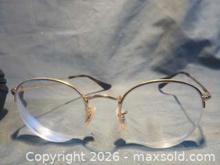 MaxSold Auction: Ray-Ban Gold Metal Prescription Eyeglass Frames 51-22-145 - Pacifica (California, USA) SELLER MANAGED Downsizing Online Auction -  Palmetto Avenue (CONDO)