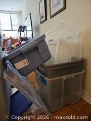 MaxSold Auction: Plastic Storage Bins - Toronto (Ontario, Canada) PARTNER MANAGED Downsizing Online Auction - Crescent Town Road