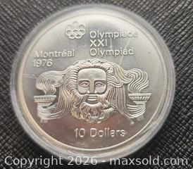 MaxSold Auction: 10-dollar SILVER coin , grams 48 - Mississauga (Ontario, Canada) SELLER MANAGED Downsizing Online Auction - Golden Orchard Drive (CONDO)