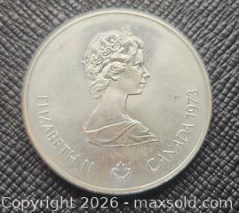 MaxSold Auction: 5-dollar SILVER coin, 24 grams - Mississauga (Ontario, Canada) SELLER MANAGED Downsizing Online Auction - Golden Orchard Drive (CONDO)