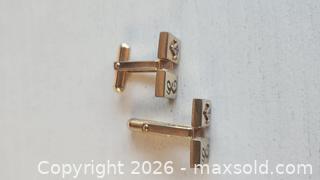 MaxSold Auction: ANTIQUE cufflinks feature Freemasonry emblem - Mississauga (Ontario, Canada) SELLER MANAGED Downsizing Online Auction - Golden Orchard Drive (CONDO)