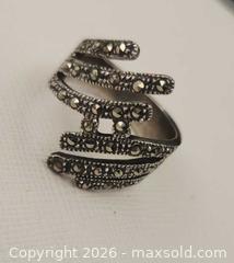 MaxSold Auction: Art Deco SILVER ring  - Mississauga (Ontario, Canada) SELLER MANAGED Downsizing Online Auction - Golden Orchard Drive (CONDO)