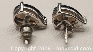 MaxSold Auction: pear-shaped, with gemstone earrings set in 925 sterling silver.  - Mississauga (Ontario, Canada) SELLER MANAGED Downsizing Online Auction - Golden Orchard Drive (CONDO)