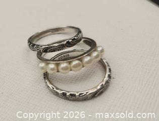 MaxSold Auction: set of sterling silver rings - Mississauga (Ontario, Canada) SELLER MANAGED Downsizing Online Auction - Golden Orchard Drive (CONDO)