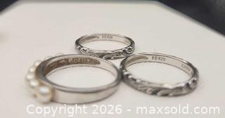 MaxSold Auction: set of sterling silver rings - Mississauga (Ontario, Canada) SELLER MANAGED Downsizing Online Auction - Golden Orchard Drive (CONDO)