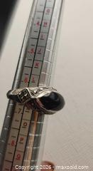 MaxSold Auction: Silver ring with Onyx stone - Mississauga (Ontario, Canada) SELLER MANAGED Downsizing Online Auction - Golden Orchard Drive (CONDO)