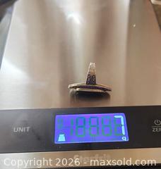 MaxSold Auction: Sterling silver ring with oval black onyx stone - Mississauga (Ontario, Canada) SELLER MANAGED Downsizing Online Auction - Golden Orchard Drive (CONDO)
