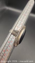 MaxSold Auction: Sterling silver ring with oval black onyx stone - Mississauga (Ontario, Canada) SELLER MANAGED Downsizing Online Auction - Golden Orchard Drive (CONDO)