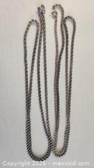 MaxSold Auction: two antique silver chain necklaces - Mississauga (Ontario, Canada) SELLER MANAGED Downsizing Online Auction - Golden Orchard Drive (CONDO)