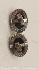 MaxSold Auction:  VINTAGE 925 sterling silver stud earrings featuring oval labradorite gemstones. - Mississauga (Ontario, Canada) SELLER MANAGED Downsizing Online Auction - Golden Orchard Drive (CONDO)
