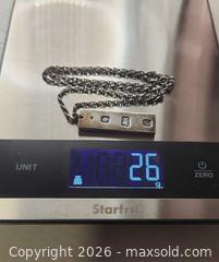 MaxSold Auction: Vintage sterling silver ingot pendant necklace - Mississauga (Ontario, Canada) SELLER MANAGED Downsizing Online Auction - Golden Orchard Drive (CONDO)