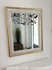MaxSold Auction: Large Vertical Framed Mirror with Metal Frame - Richmond Hill (Ontario, Canada) SELLER MANAGED Moving Online Auction - Kent Matthew Street