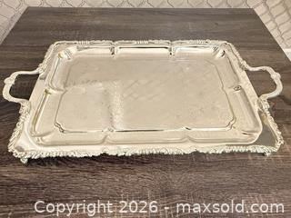 MaxSold Auction: TCI Silver-Plated Rectangular Serving Tray with Handles - Richmond Hill (Ontario, Canada) SELLER MANAGED Moving Online Auction - Kent Matthew Street