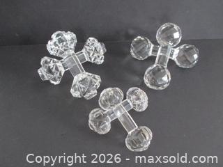 MaxSold Auction: 3 Pairs Crystal Knife Rests - Toronto (Ontario, Canada) SELLER MANAGED Downsizing Online Auction - Greenland Road