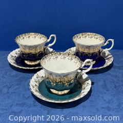 MaxSold Auction: 3 Royal Albert Regal Series Cups & Saucers - Toronto (Ontario, Canada) SELLER MANAGED Downsizing Online Auction - Greenland Road