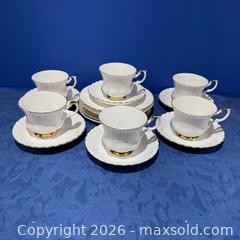 MaxSold Auction: 6 Royal Albert Val D'or Cups, Saucers & Plates - Toronto (Ontario, Canada) SELLER MANAGED Downsizing Online Auction - Greenland Road