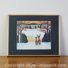MaxSold Auction: Framed Museum Maud Lewis Reproduction - Toronto (Ontario, Canada) SELLER MANAGED Downsizing Online Auction - Greenland Road