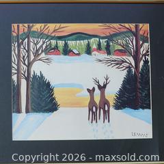 MaxSold Auction: Framed Museum Maud Lewis Reproduction - Toronto (Ontario, Canada) SELLER MANAGED Downsizing Online Auction - Greenland Road