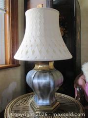 MaxSold Auction: Large Brass Metal Lamp Handcrafted Shade - Toronto (Ontario, Canada) SELLER MANAGED Downsizing Online Auction - Greenland Road