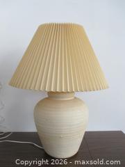 MaxSold Auction: Large Mid Century Pottery Table Lamp 1970s MCM - Toronto (Ontario, Canada) SELLER MANAGED Downsizing Online Auction - Greenland Road