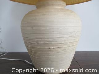 MaxSold Auction: Large Mid Century Pottery Table Lamp 1970s MCM - Toronto (Ontario, Canada) SELLER MANAGED Downsizing Online Auction - Greenland Road