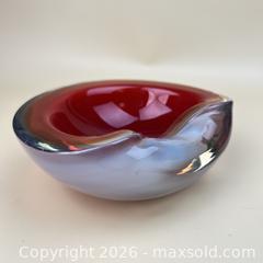 MaxSold Auction: Murano Sommerso Watermelon Bowl Cased Glass MCM Design - Toronto (Ontario, Canada) SELLER MANAGED Downsizing Online Auction - Greenland Road