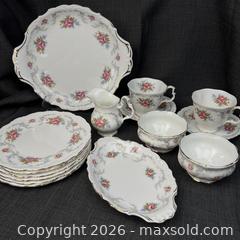 MaxSold Auction: Royal Albert Tranquillity Fine Bone China Lot Plates Teacups Platters Bowls  - Toronto (Ontario, Canada) SELLER MANAGED Downsizing Online Auction - Greenland Road