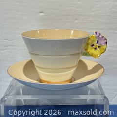 MaxSold Auction: Royal Paragon Flower Handle Art Deco Cup & Saucer As Is - Toronto (Ontario, Canada) SELLER MANAGED Downsizing Online Auction - Greenland Road