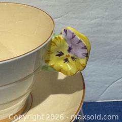 MaxSold Auction: Royal Paragon Flower Handle Art Deco Cup & Saucer As Is - Toronto (Ontario, Canada) SELLER MANAGED Downsizing Online Auction - Greenland Road