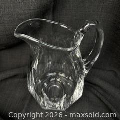 MaxSold Auction: Signed Orrefors Sweden Crystal Water Pitcher Jug Heavy Substantial and Gorgeous - Toronto (Ontario, Canada) SELLER MANAGED Downsizing Online Auction - Greenland Road