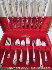 MaxSold Auction: Silverplate Flatware Rogers Eternally Yours for 8 + Serving Pieces - Toronto (Ontario, Canada) SELLER MANAGED Downsizing Online Auction - Greenland Road