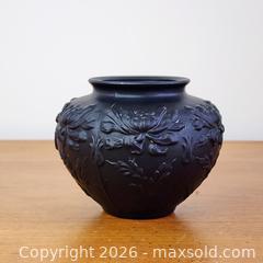MaxSold Auction: Vintage 1930's Tiffin Black Amethyst Satin Glass Chrysanthemum Vase - Toronto (Ontario, Canada) SELLER MANAGED Downsizing Online Auction - Greenland Road