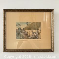 MaxSold Auction: Wallace Nutting Antique Hand Tinted Photograph 1900-1920 Signed Joyous Anniversary  - Toronto (Ontario, Canada) SELLER MANAGED Downsizing Online Auction - Greenland Road