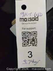 MaxSold Auction: 9kt Gold Puffy Heart Cufflinks 3.74gr - East Zorra-Tavistock (Ontario, Canada) SELLER MANAGED Downsizing Online Auction - Highway 59