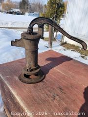 MaxSold Auction: Antique Hand Water Pump Head - East Zorra-Tavistock (Ontario, Canada) SELLER MANAGED Downsizing Online Auction - Highway 59