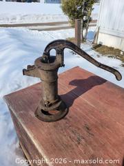 MaxSold Auction: Antique Hand Water Pump Head - East Zorra-Tavistock (Ontario, Canada) SELLER MANAGED Downsizing Online Auction - Highway 59